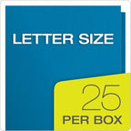 Oxford Twin-Pocket Folders, Textured Paper, Letter Size, Light Blue, Holds 100 - Image 6