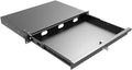 QiaoYoubang 1U Server Cabinet Case 19 Inch Rack Mount Lockable Drawer