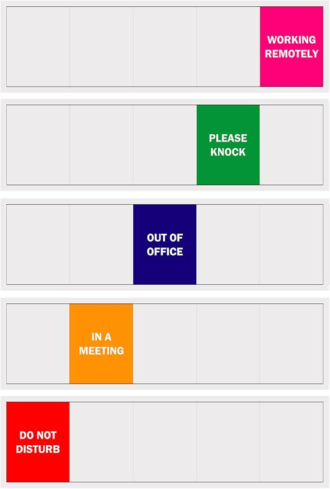 Office Door Sign, Do Not Disturb/Please Knock/Out of Office/in a - Image 9