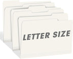 File Folder, RAZCC 150 Pack 1/3 Cut Tab File Folders Letter Size, Folders - Image 6