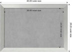 Amanti Art Silver Framed Magnetic Board 28x40 Large Vision Board - Image 4