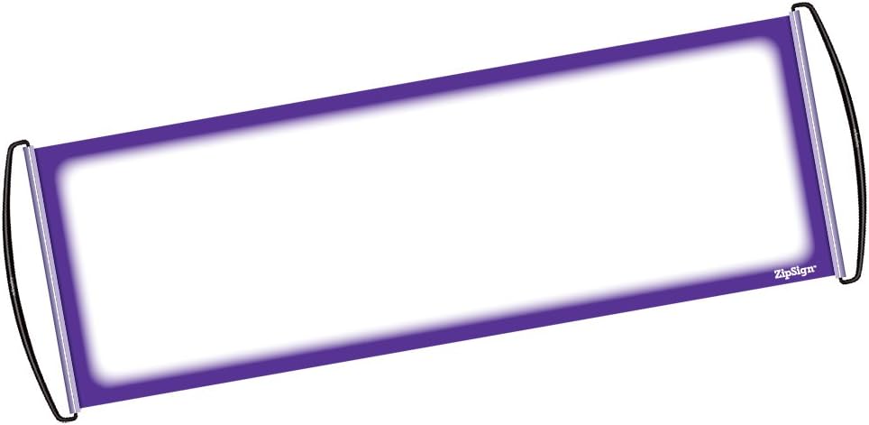 Zip Sign Dry Erase Banner - Rolls Itself Up, Unrolls to 9.5” x 27”, Reusable, Portable, Fits in Your Pocket