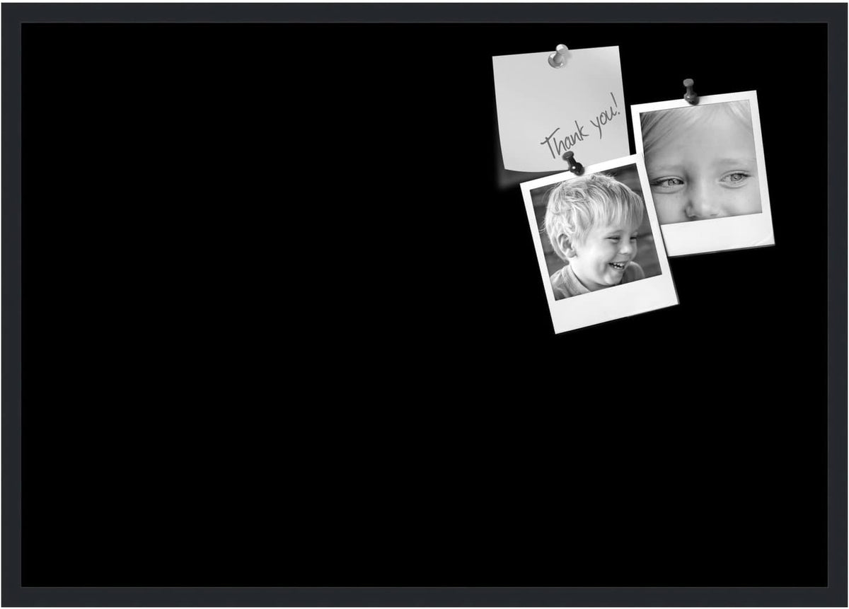 PinPix 40x28 Inch Cork Bulletin Board. This Decorative Framed Pin Board Comes...