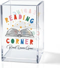QYUVK Reading Corner Acrylic Cosmetic Holder, Crown Clear Makeup Brush Holder by QYUVK