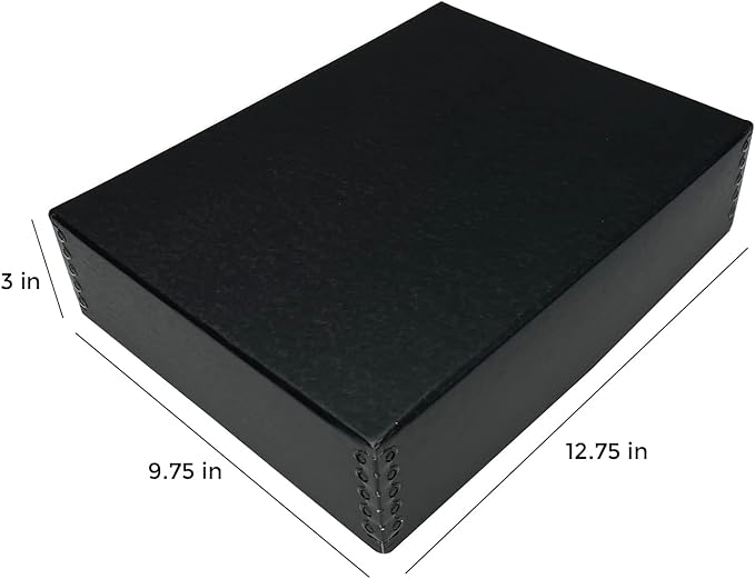 Lineco Museum Archival Storage Box, 9.75x12.75x3 in. Drop Front Design. - Image 3