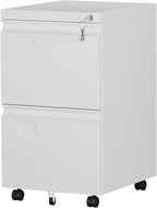 SUXXAN 2 Drawers Mobile File Cabinet, Metal Under Desk Cabinet by SUXXANFurniture