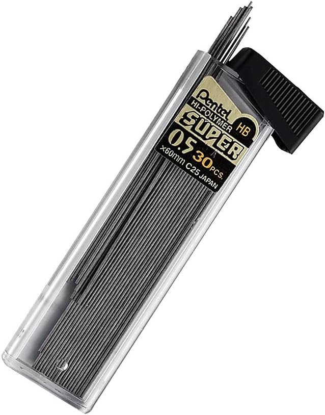 Pentel Super Hi-Polymer Lead Refills, 90 Pieces of Lead - Image 4