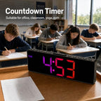 jall 10.5'' large digital alarm clock with big showing dimensions