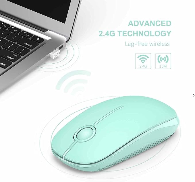 VssoPlor Wireless Mouse, 2.4G Slim Portable Computer Mice - Image 4