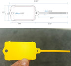 100pcs Reusable Blank Plastic Tags Ties Key Tags 1.45"*2.48" Serrated Tension - Image 2