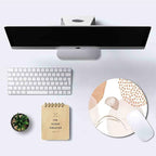 IMAYONDIA Round Abstract Mouse Pad, Circular Luxury Mouse Pad - Image 6