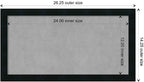 Amanti Art Black Framed Magnetic Board 14x26 Small Vision Board - Image 4