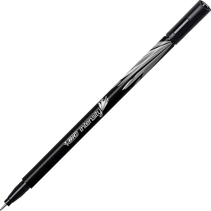 BIC Intensity Fineliner Marker Pen Set, Fine Point Pens, 6-Count Pack, Markers by BIC