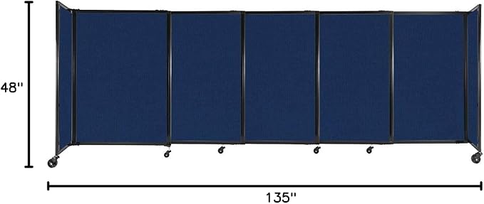 Versare Straightwall Sliding Portable Wall Partition | Freestanding Office - Image 7