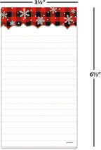 Current Buffalo Plaid Magnetic Holiday Notepad Set – Set of 5 Memo Pads - Image 4