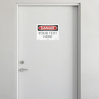Custom OSHA Style Danger Sign 10" x 14" Adhesive Vinyl Sign, Customizable "Your - Image 3
