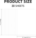 30 Sheets White Cardstock 8.5'' x 11'', 250gsm/90lb Heavyweight Cover Cardstock - Image 2