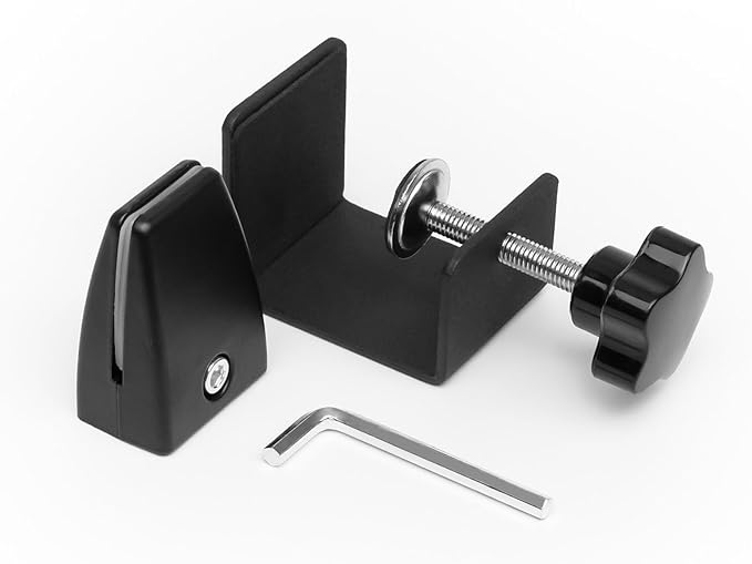 6-Pack Sneeze Guard Clamps for 1/8" to 1" Thick Panels, Adjustable Desk - Image 5