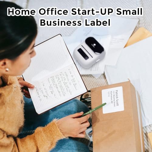 Phomemo 3 Roll 2.36"x 1.57" Thermal Sticker Label, 180 Labels/Roll | Compatible with M220,M250,M260,M200,M221 Printer,Strong Permanent Adhesive,for Customer Mailer,Address,Business Letter