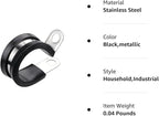 LOKMAN 20 Pack 1-3/4 Inch Stainless Steel Cable Clamp, Rubber Cushioned - Image 8