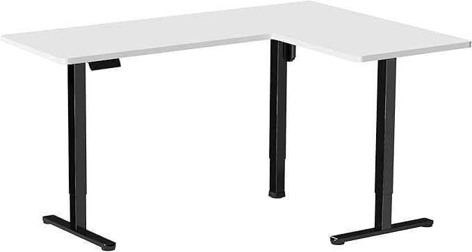 VIVO Electric Corner 63 x 55 inch L-Shaped Standing Desk, Memory Height - Image 9