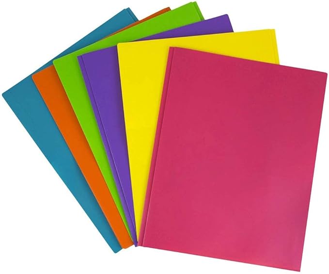 JAM PAPER Plastic Color POP Folders - Image 3
