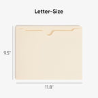 Smead File Jackets, Reinforced Straight-Cut Tabs, Letter Size - Image 2