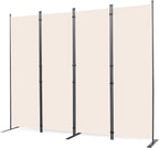 CHOSENM Room Divider, 4 Panel Folding Privacy Screens by CHOSENM