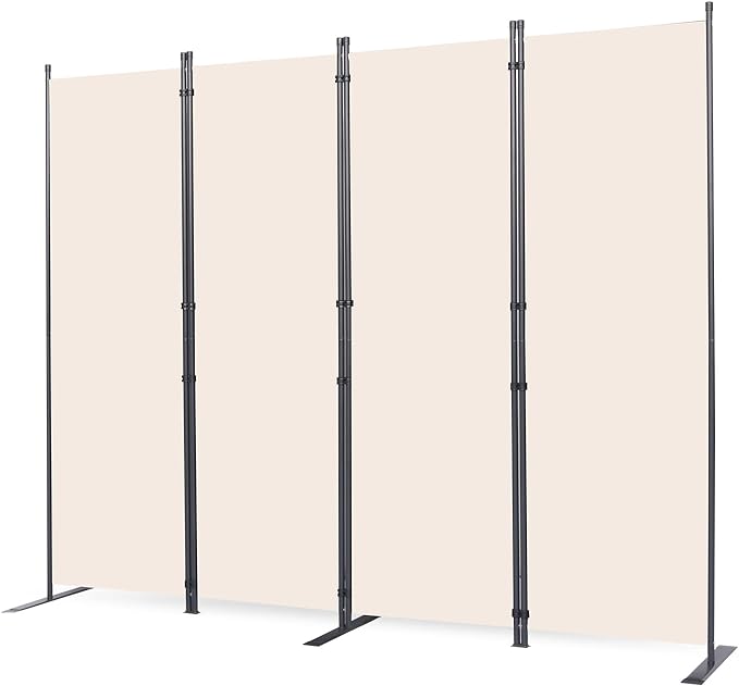 CHOSENM Room Divider, 4 Panel Folding Privacy Screens by CHOSENM