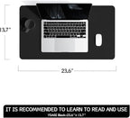 YSAGi Non-Slip Leather Desk Pad, Waterproof Laptop Computer Desk Keyboard Mat - Image 7