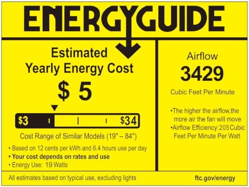 blnan 52 inch ceiling fan with lights and, view 9