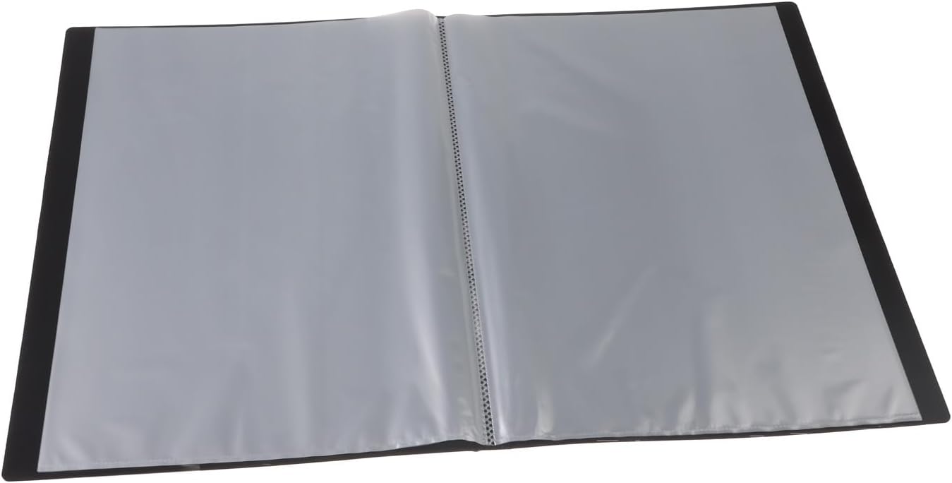 HF2 A3 Display Book Deluxe with 20 Pockets - Black