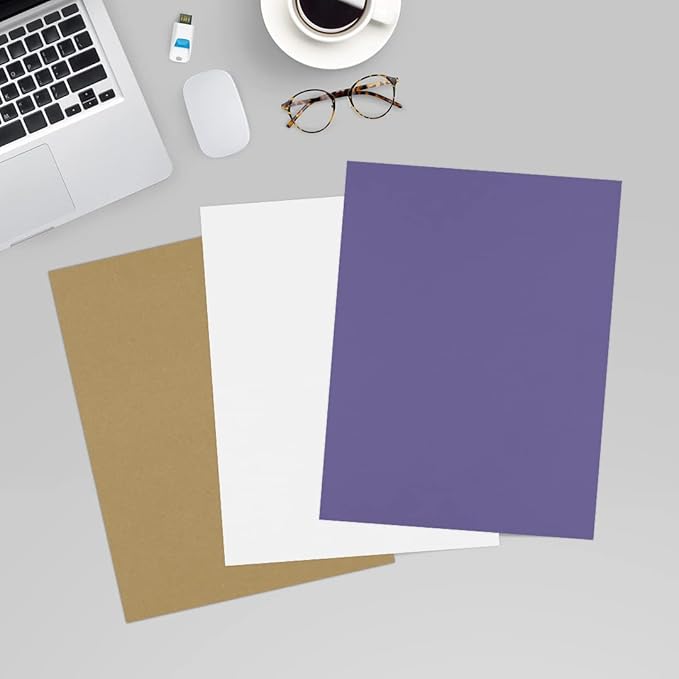 LUXPaper 8.5" x 11" Cardstock | Letter Size | Wisteria Purple | 100lb. Cover | - Image 2