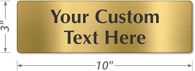 SmartSign Custom Brass Sign - Image 5