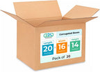 Large Shipping & Moving Boxes 20"L x 16"W x 14"H