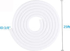 QCSIW 25ft – 3/8 inch White Split Wire Loom Tubing Cord Protector Cable Sleeve - Image 7