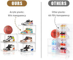 5 Pack Clear Stackable Shoe Organizer Box - Image 4
