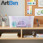 artbin super satchel double deep, 8-compartment craft box, view 10