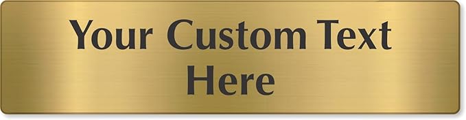 SmartSign Custom Brass Sign by SmartSign