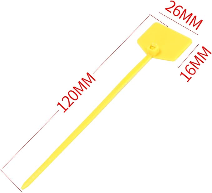 Waterproof Shipping Tags, Nylon Writable Marker Ties Luggage Identification Tags - Image 2