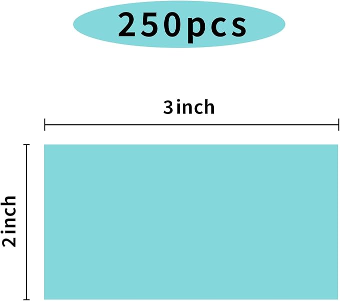 STARLIBOO Colored Labels Stickers 3 x 2 Inch, Removable Rectangle Moving Labels - Image 2