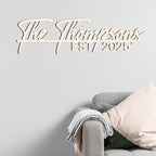 Custom Metal Signs | Personalized Monogram Name Sign | Outdoor Wall Art - Image 3