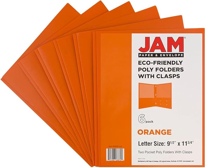 JAM PAPER Plastic Color POP Folders - Image 6