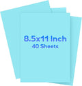 Light Blue Cardstock 8.5" x 11 ", Cardstock Paper, Colored Paper, 40 Sheets by WelcometoVishoitty