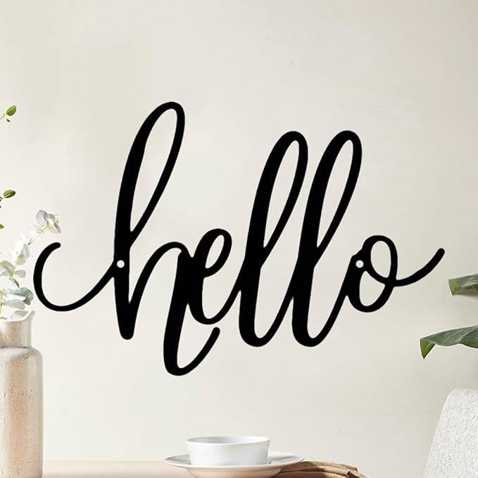 8x12 inch HELLO Sign metal home decoration wall decoration, corridor entrance - Image 5