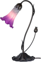 Bieye LS03 Lily Flower Blown Glass Lampshade - Image 2