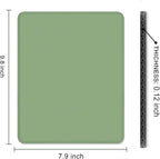 Auhoahsil Green Mouse Pad, 12 x 10 Inch Square Mousepad, 3mm Thick Rubber Mouse - Image 7