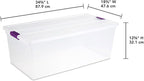 Sterilite 8-Pack 110 Quart ClearView Latch Box, Stackable Organizer Bins - Image 3