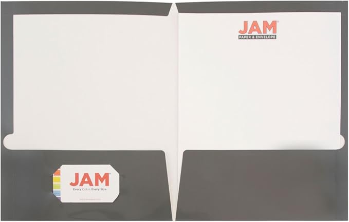 JAM PAPER Laminated Two Pocket Glossy School Folders - Image 3