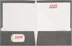JAM PAPER Laminated Two Pocket Glossy School Folders - Image 3